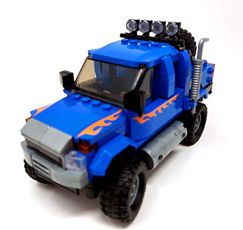 Brigamo Bausteine Monstertruck F350 Pick Up Auto Geländewagen 363 Klemmbausteine – Bild 6