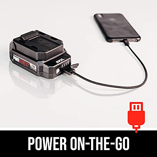 Skil Pwr Core 12 Brushless 12V Compact Reciprocating Saw Kit, Includes 2.0Ah Lithium Battery And Pwr Jump Charger - Rs582802 #TOP3