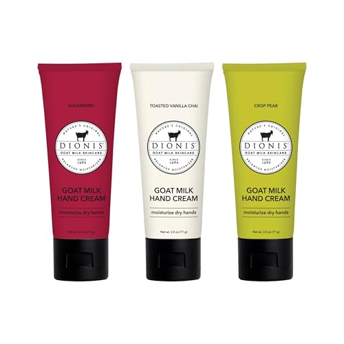 Dionis Goat Milk Skincare Assorted Scented Hand Cream 3 Pack