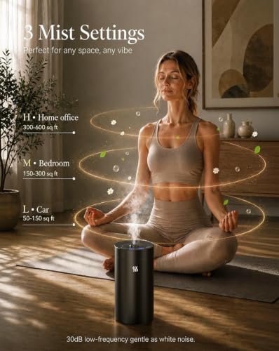 Waterless Essential Oil Diffuser with 3 Fragrance Oils Battery Operated — view 6