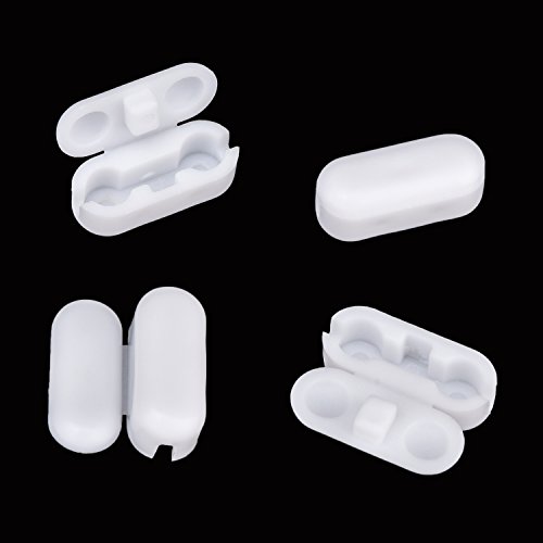 Bbto 30 Pack Chain Connectors Roller Shade Beaded Chain Connector Plastic Replacement Vertical Roman Roller Blind Ball Chain Cord Connector Clips For Window (White) #TOP7