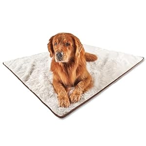 PAW BRANDS Waterproof Pet Blanket – Fancy Cool Comfort Throw Blanket – 60in x 50in Machine Washable Dog Blankets for Giant Dogs and Pets, Faux Fur and Ultra-Soft Microsuede, Throw Blanket for Couch