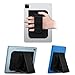 Fintie Universal Tablet Hand Strap Holder - [Dual Stand Supports] Detachable Padded Hook & Loop Fastening Handle Grip with Adhesive Patch for iPad/Galaxy Tab/Fire and All 7-11" Tablets, Black