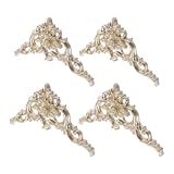 4 Pezzi Applique Angolare Decorativa per Pareti, Oro