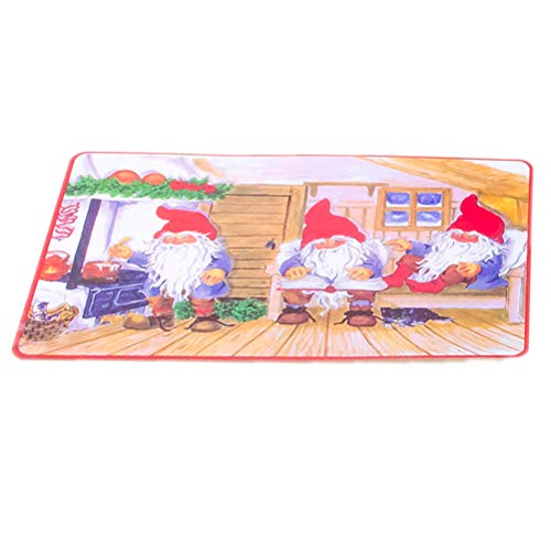 TINKSKY Christmas Placemats Table Mats Cup Coasters Non Slip Heat Resistant 12 pcs (Random)