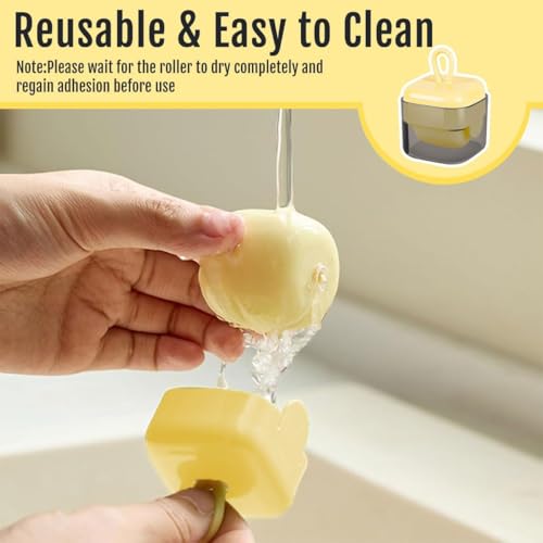 Image of Mini Portable Square Lint Roller | Sticky Roller for Pet Hair, Dust & Debris Removal | Reusable Lint Remover for Clothing, Purse, Travel & Home Use (Lint Roller)