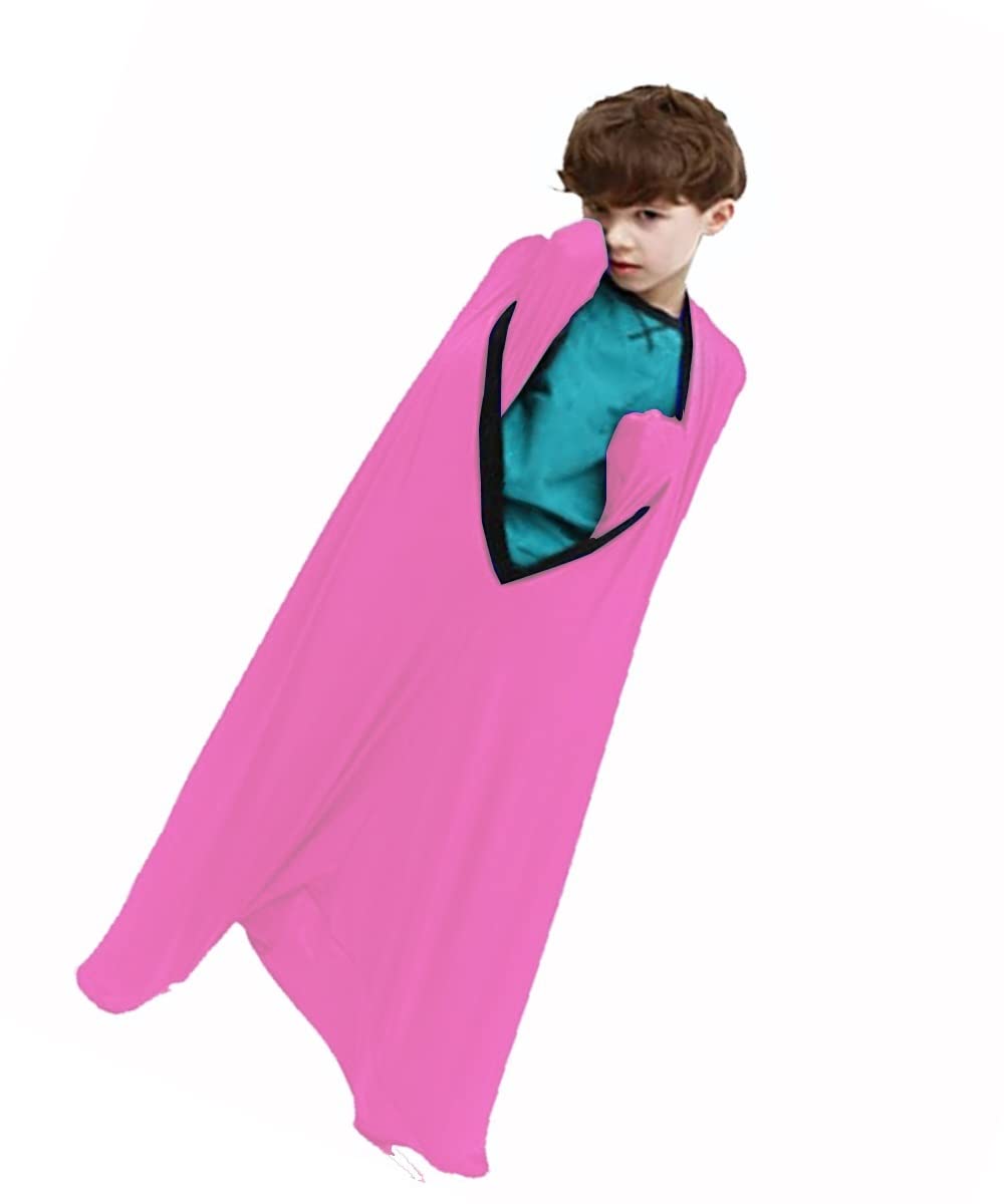 DELVOYE Fun Dynamic Movement Sensory Socks Relaxing Sensory Sacks Full Body Wrap Provides Deep Pressure Input, Deep Pressure Sensory Toys (Color : Pink, Size : L-55