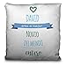 Cojín Novio. Regalo Personalizado San Valentín. Cojín Personalizado Enamorados. Impresión 100% por Las Dos Caras. Relleno Incluido. Varios tamaños. Mejor Chico