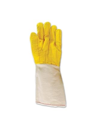 MAGID MultiMaster 646JSG2 Cotton Glove, Gauntlet Cuff, Mens Jumbo 12 Pair