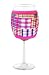 Joe Jacket Wine Glass Insulator, Neoprene Sleeve, Drink Holder - Pink Prepster Plaid (many colors avail.)