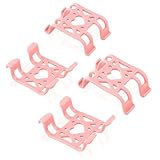 MEISO 4pcs GPS Dog Tractive Silicone Clips Tracker Accessories GPS Dog Tracker Replacement Rubber Mounting Clip - Durable Collar Attachment Clips for Cat & Pet Activity Tracker Replacement (Pink)