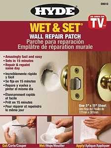 HYDE WET & SET WALL AND CEILING REPAIR PATCH-Mfg# 09910 - Sold As 8 Units
