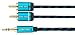 Produktbild Ultra HDTV Premium Cinch Kabel - 3,5 mm Klinkenstecker auf 2 x RCA Cinchstecker, Knickschutz Nylon Ummantelung, Vollmetall Stecker und vergoldete Kontakte (3 Meter)