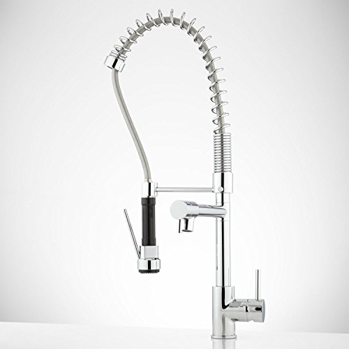 Signature Hardware 405689 Levi 1.8 Gpm Pre-Rinse Kitchen Faucet - Includes Integrated Second Straight Spout #TOP6