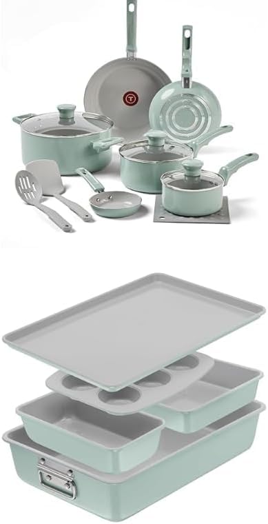 T-Fal Refresh Ceramic Nonstick Cookware Set + Bakeware