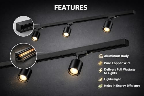 Image of JACKAL 1 Meter Aluminium Track Channel for Track Lights, Surface Wall Mount Ceiling Rail, Heavy Duty Lighting Track Bar for Home, Showroom, Shop & Office Lighting (7)