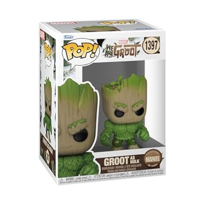Funko Pop! Marvel: Wag - Hulk - We Are Groot - Figura de Vinilo Coleccionable - Idea de Regalo- Mercancia Oficial - Juguetes para Niños y Adultos - TV Fans - Muñeco para Coleccionistas y Exposición