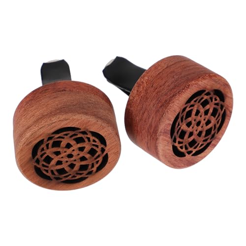 OATIPHO Difusor de Perfume para Coche de Madera Marrón, Diseño Simple y Elegante Función de Aromaterapia para Meditación y Ambiente Relajante