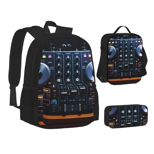 Sac a dos decontracte leger 3 en 1 noir imprime taille unique