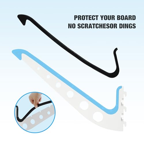 image for HIKULA 4 Board Surf Rack Wall Mount for Surfboard, Wakeboard, Snowboar