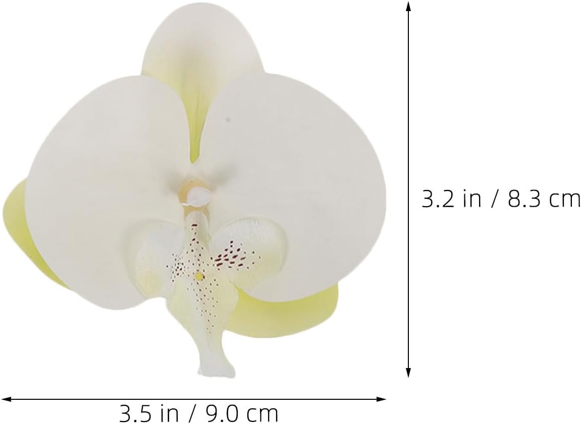 3 Pairs Orchid Flower Shoe Clips for Sandals, Plastic image 2