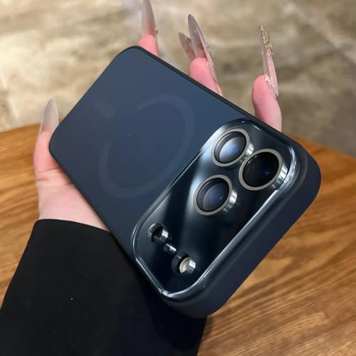 RNOZX iPhone 16 Pro Max�p�}�O�l�b�g���X�}�z�P�[�X ��^�E�B���h�E�t���[�d�ی�J�o�[�iiPhone 16 Pro Max�p/�`�^���u���b�N�j
