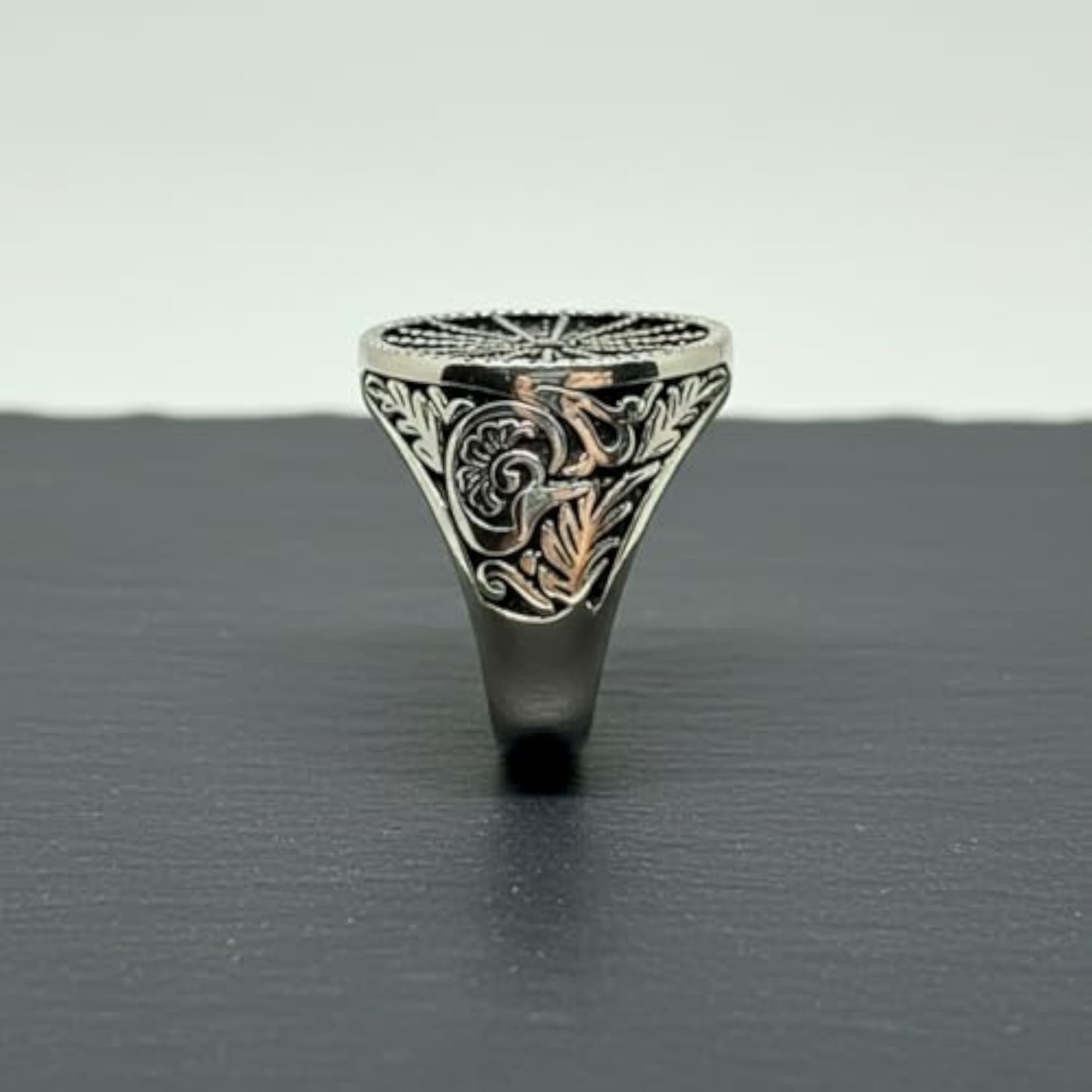Royal Series Shadow Sun Adjustable Ring, Unisex