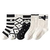 YQQYMBD Calcetines termicos 5 Pares De Calcetines para Niños, Calcetines Love De Algodón Puro, Calcetines Medianos Y Grandes, Calcetines para Niñas-amar-l (29-32 Yardas)