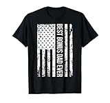 Step Dad: Best Bonus Dad Ever for Stepdad American Flag T-Shirt