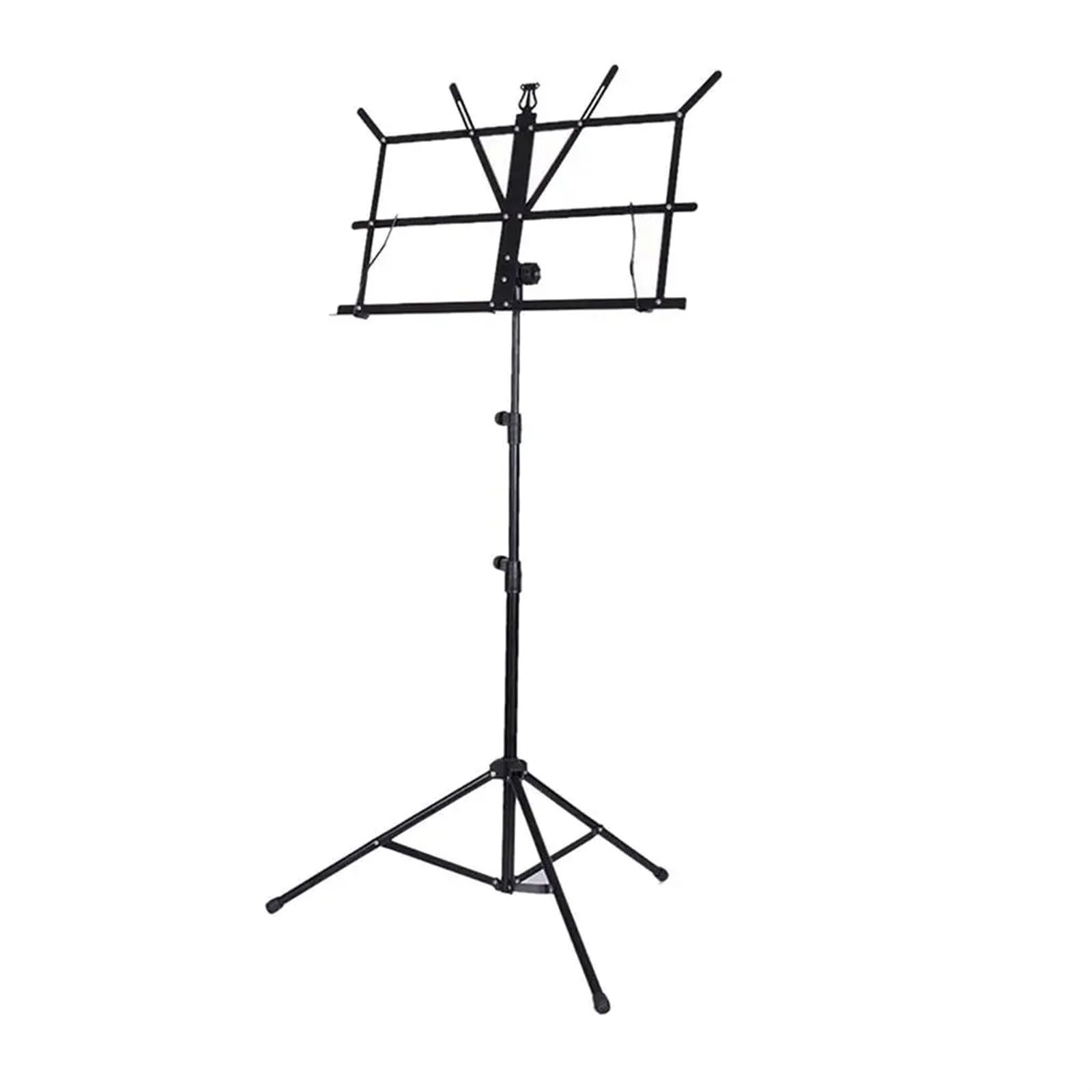 Supporto for spartiti Pieghevole in Metallo, treppiede, Piedini in Gomma Antiscivolo, Supporto for spartiti Regolabile per Instrumentalauffuhrungen(Pink)