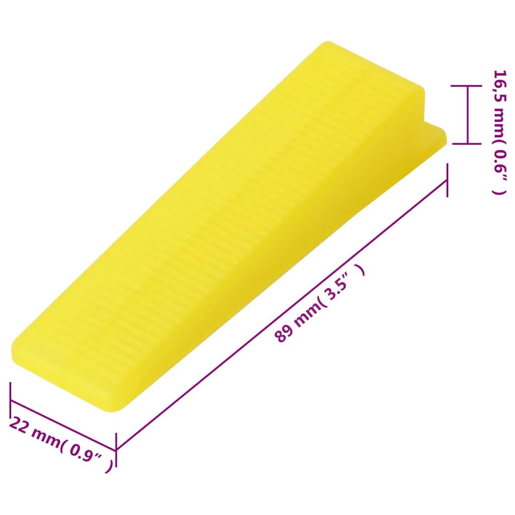 Sistema de nivelación de azulejos con 250 cuñas y 500 clips de 2 mm de grosor de polipropileno, incluye pinzas ajustables de acero para una colocación precisa de azulejos de suelo y pared en