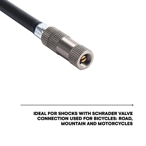 Boulder Tools Bomba de choque para mountain bike - Bomba de ar com medidor e sangramento de ar para