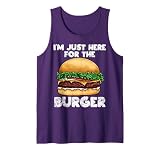 Mens Burger Hamburger Fast Food Lover Tank Top