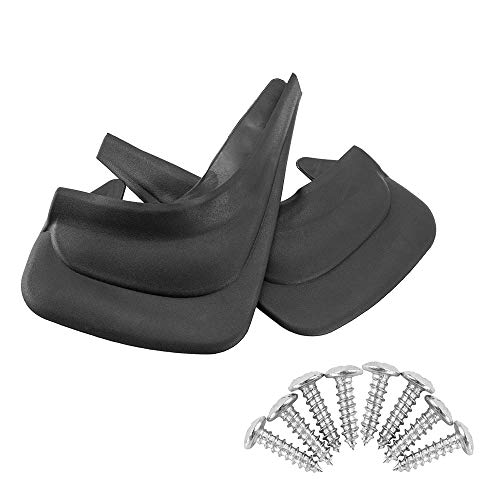 Royaliya Faldillas Coche Protector contra salpicadura Guardabarros Universal Negro Juego de 2 Unidades Cover