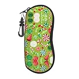 Design portable : notre étui à lunettes Lollipop est un mousqueton en métal robuste, vous pouvez facilement l'attacher à une boucle de ceinture, un sac à dos, un sac à main, la fermeture éclair peut garantir que vos lunettes ne tombent pas