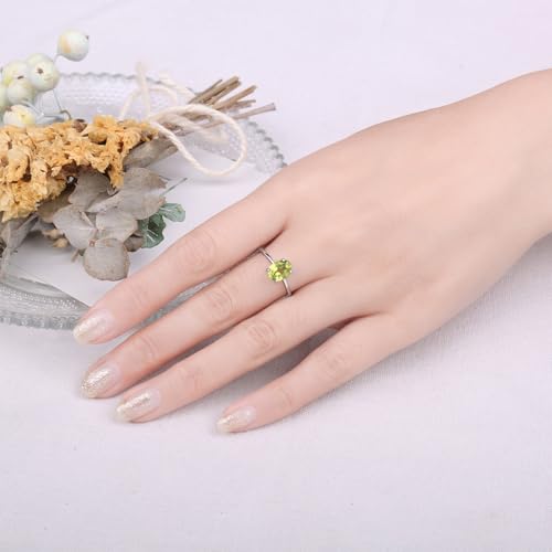 JewelryPalace Class Gemstone Peridot Colored Cubic Zirconia Jewelry Sets by JewelryPalace - Image 4