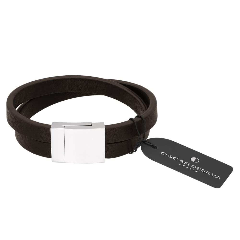 Treuheld® Leder-Armband mit Magnetverschluss | 2 Reihen | 2 Farben | 2 Größen