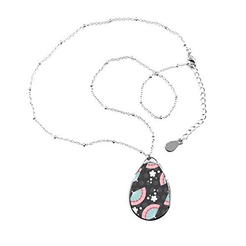 Pendentif en Forme de Larme Sakura : Un Totem Japonais aux Finitions Graphiques Précises