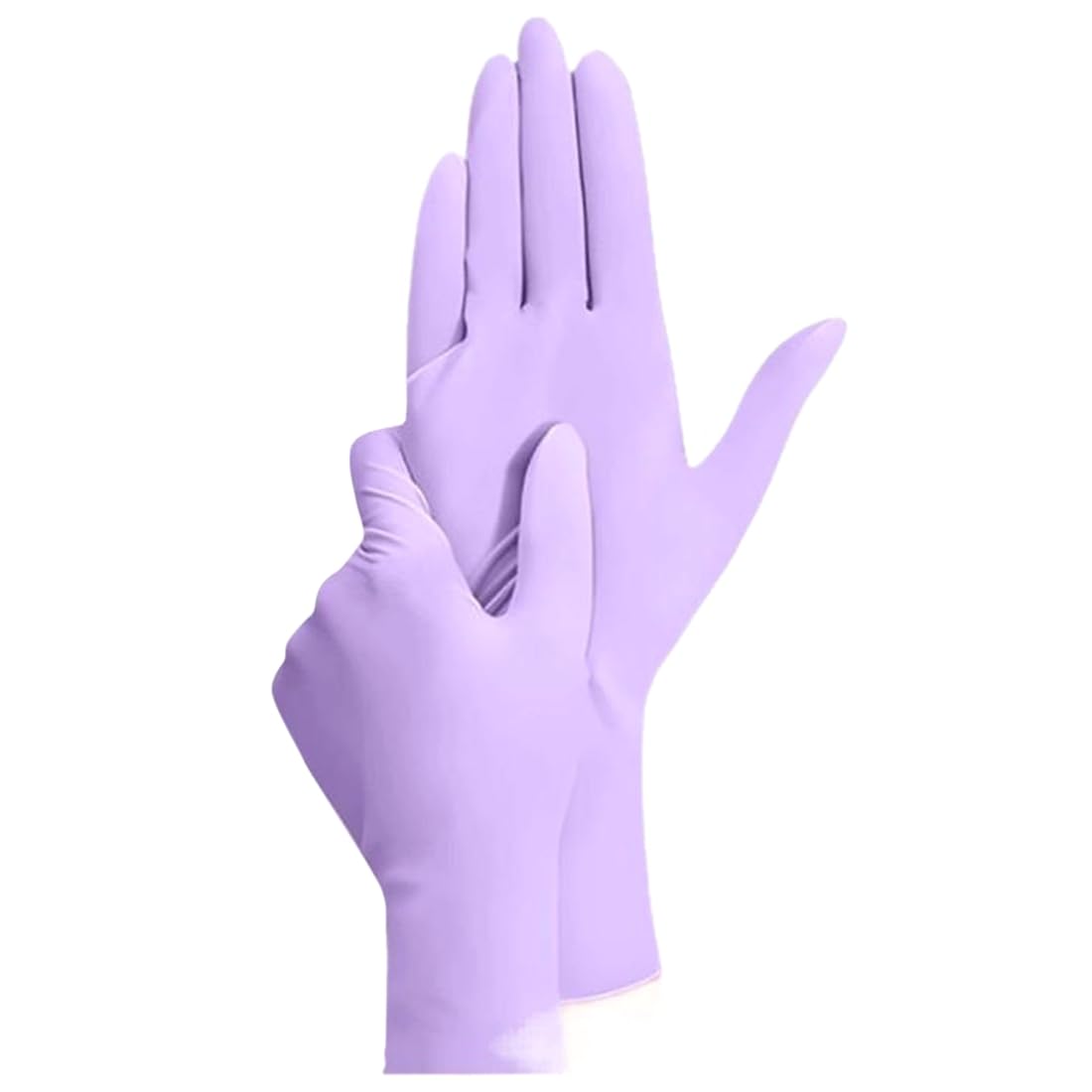 Jnchdghwa As Shown Disposable 100Pcs Nitrile Exam Gloves For Cooking Food Grade Sterile Powder Free Lilac Glove Protection Gloves M