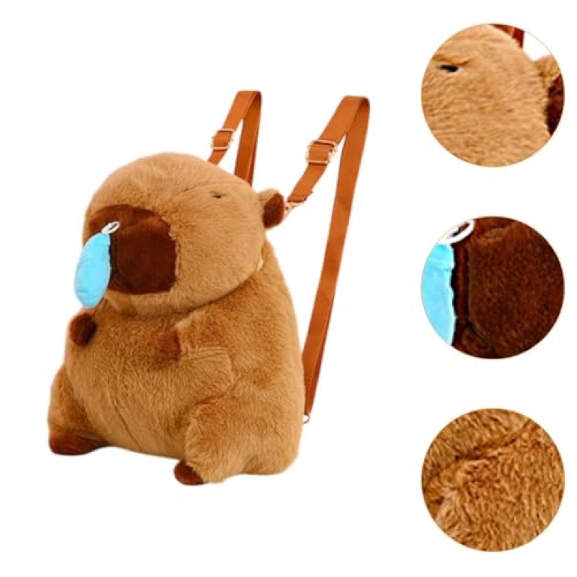 Plush Capybara Stuffed Animal Backpack for Men