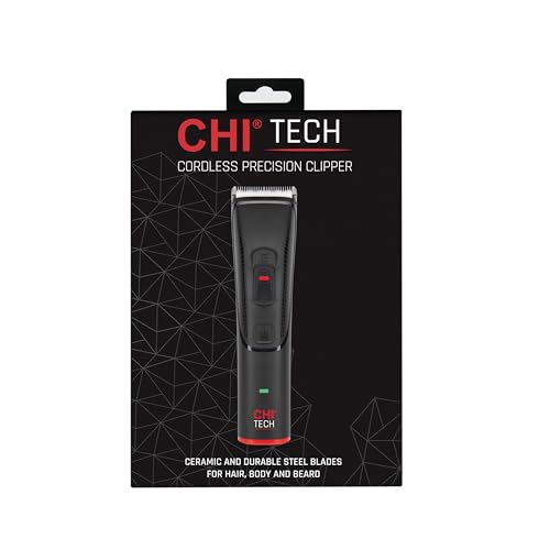 Cortapelos inalámbrico CHI Tech de agarre suave para perfilar tu barba y cabello en casa 7