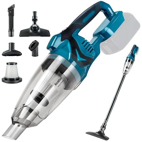 RichFire Cordless Vacuum Cleaner Compatible with Makita Battery,Wireless Handheld Vacuum Cleaner for Home, Boat, Workshop, Pet Hair, Furniture Cleaning(Tool Only No Battery)