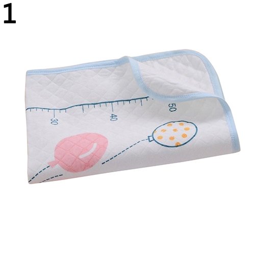 CxIACom Baby Waterproof Pad Diaper Mat Home Travel Eco-Cotton Nappy Changing Bed Cartoon Blue
