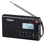 PRUNUS J-401 Digital Radio Portable,Rechargeable Radio Shortwave,AM FM Radio Digital,Preset Function,MP3 Player with Lyric Display and Double Speakers,Support Recording,AUX,Micro TF Card