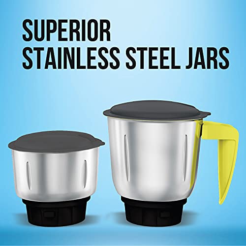 Havells-Capture-500-Watt-Mixer-Grinder-With-3-Bigger-Size-Stainless-Steel-Jar-Grey-Green-With-5-Year-Motor-Warranty - mixer grinder