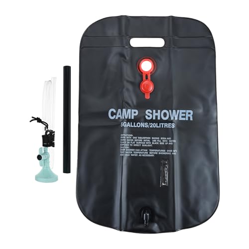 Bolsa de ducha solar para campamento, bolsa de ducha portátil de 5 galones/20L miniatura 1