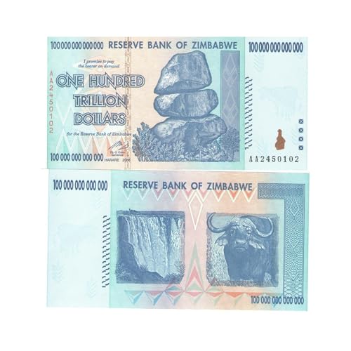 Spectrum Store 100 Trillion Zimbabwe Dollars Note 2008 UNC ZWR Collectible - Foreign Paper Note - Foreign Notes