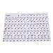 Jorzer Tastaturaufkleber Klavieraufkleber Aufkleber Kinder Klavieraufkleber Transparente Musikaufkleber Set Brief Briefnotizen Abnehmbar für 49 61 76 88 Keys Piano-Tastaturen