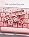 132 Keys PBT Keycaps, Jelly Keycaps Cute Custom Creamy Key caps MOA Profile for 61/68/84/87/98/100 Cherry Gateron MX Mechanical Keyboards, Pink