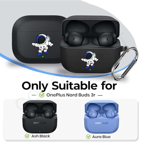 Image of Soft Silicone Case Cover Compatible for Nord Buds 3r (2025) -Blue Astronaut